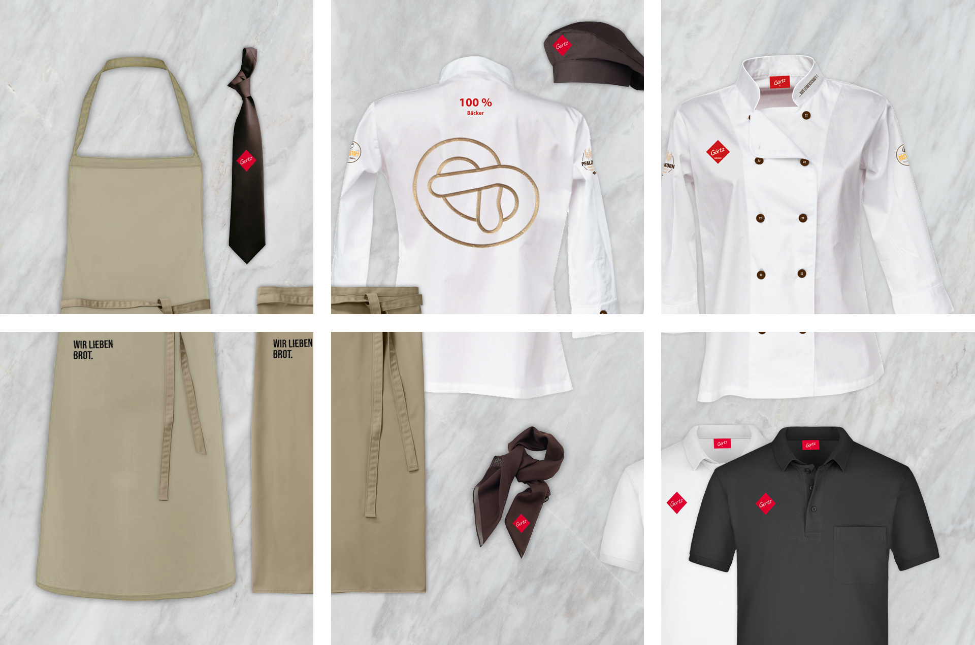 Görtz Kollektion aus dem Corporate Fashion Online Shop Bäckerei-Kleidung für Görtz aus dem Corporate Fashion Online Shop