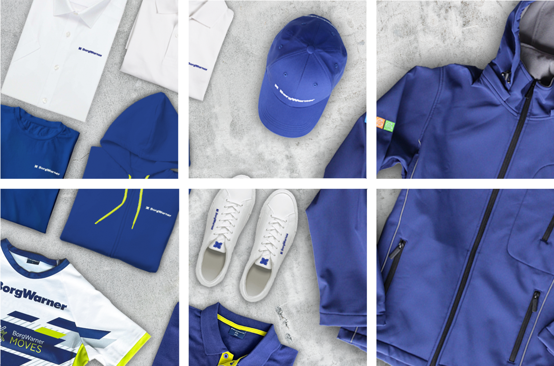 borgwarner Kollektion aus dem Corporate Fashion Online Shop Borgwarner Kollektion als Teil der Corporate Fashion aus dem Online Shop