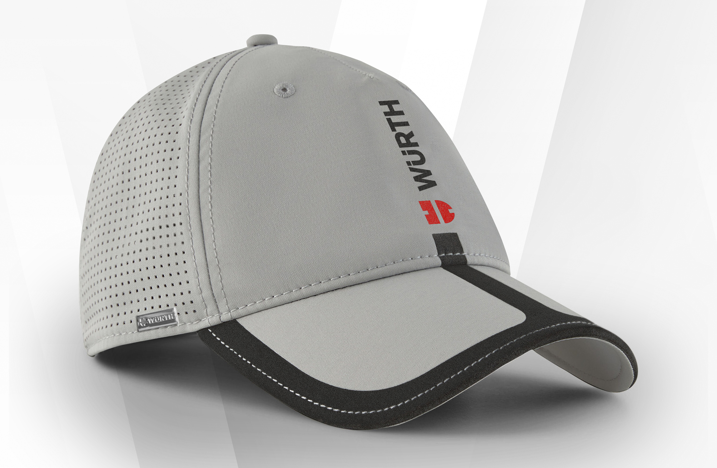 Nachhaltige Baseballcap mit Logo Würth Beispiel einer nachhaltigen Baseballcap mit dem Logo Würth
