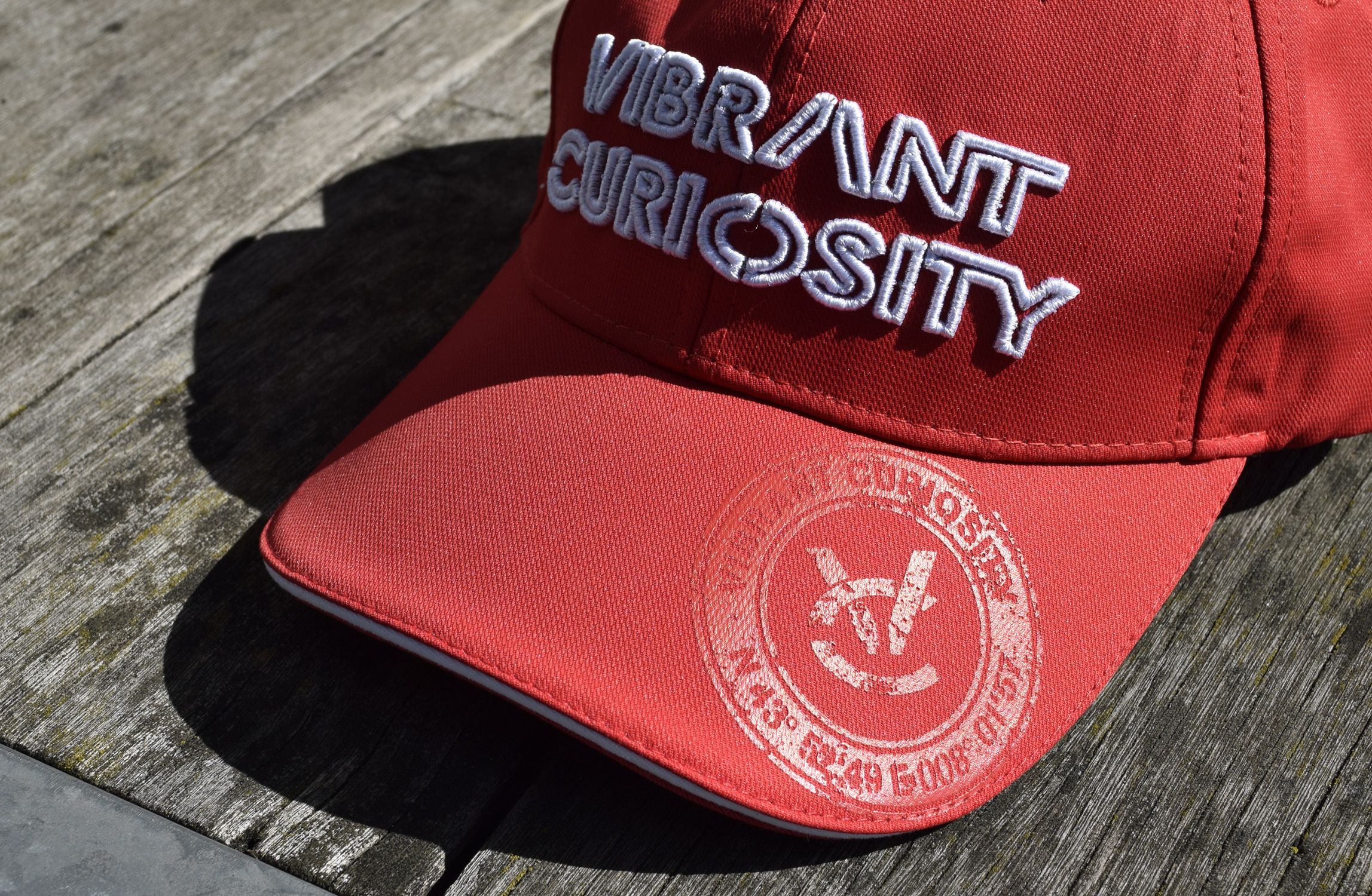 Nachhaltige Cap mit Logo und Motiv Beispiel einer nachhaltigen Cap mit Logo und Motiv in rot